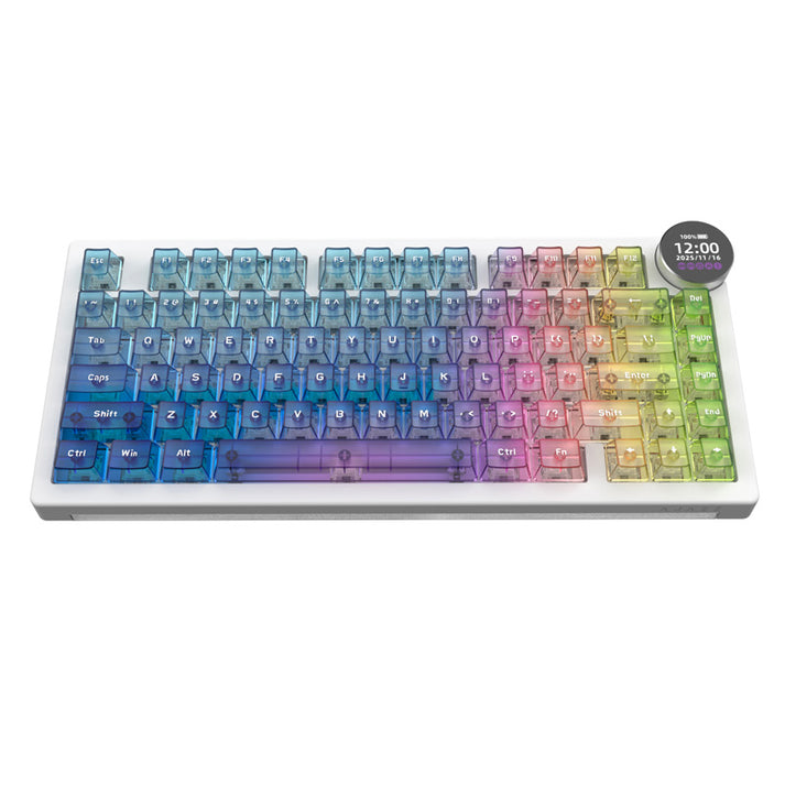 Ajazz AK820 V2 Pro RGB Tri-Mode Mechanical Keyboard (TransparentColor)