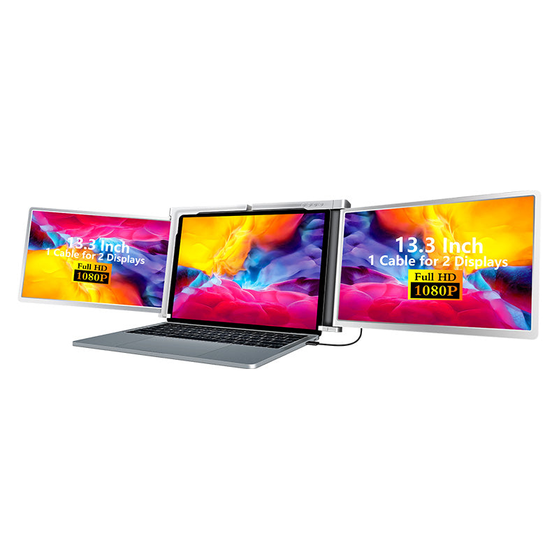 S300 13.3" FHD (1920x1080) IPS Portable Dual Screen Monitor for Notebook Laptop + Sleeve