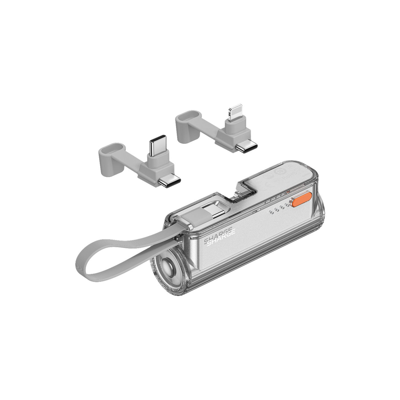 Sharge Flow Mini 2 5000mAH 22.5W Power Bank with Built-in USB-C Cable & USB-C to USB-C + USB-C to Lightning Connector | DataBlitz