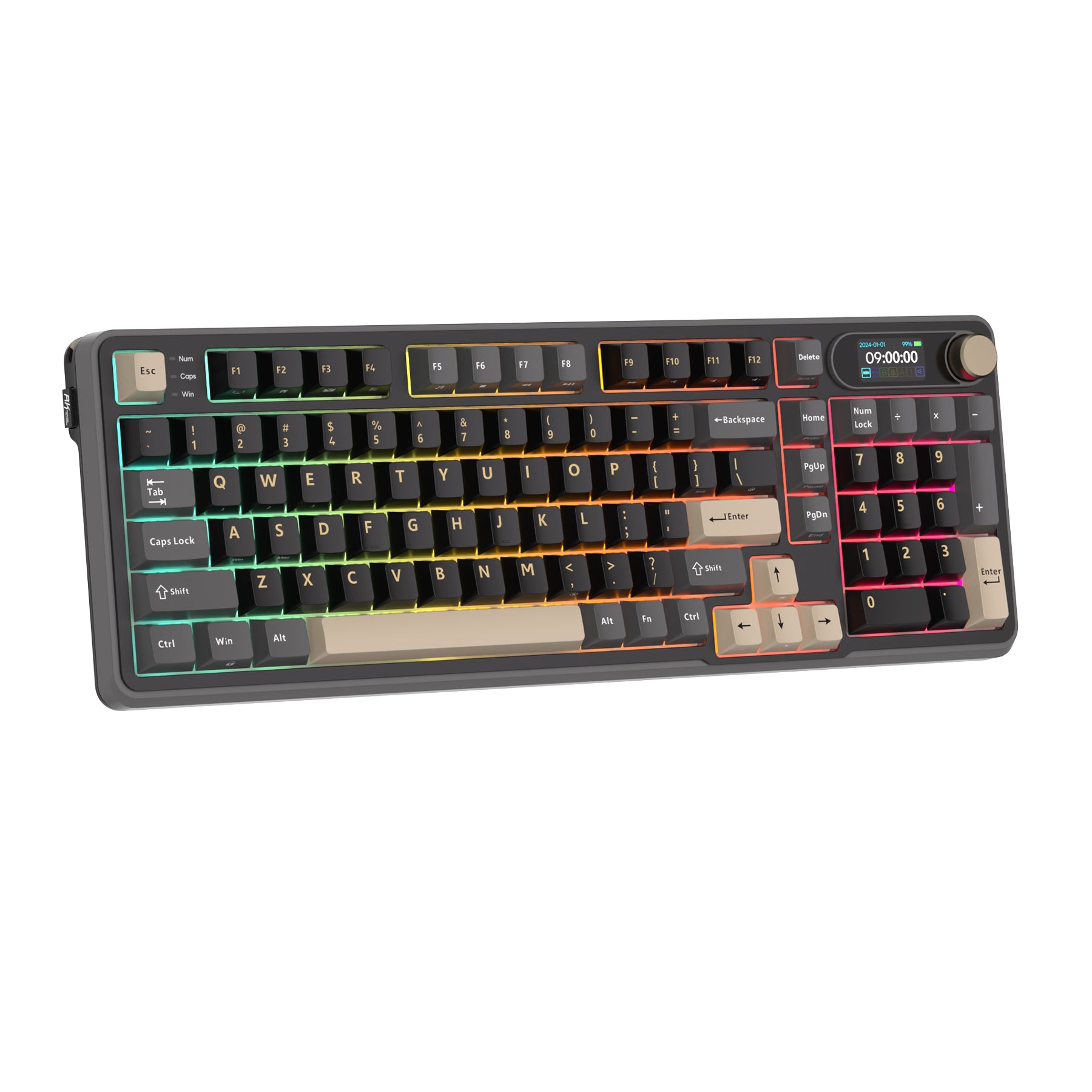 Royal Kludge RK-S98 Tri-Mode RGB 98 Keys Hot Swappable Mechanical Keyboard