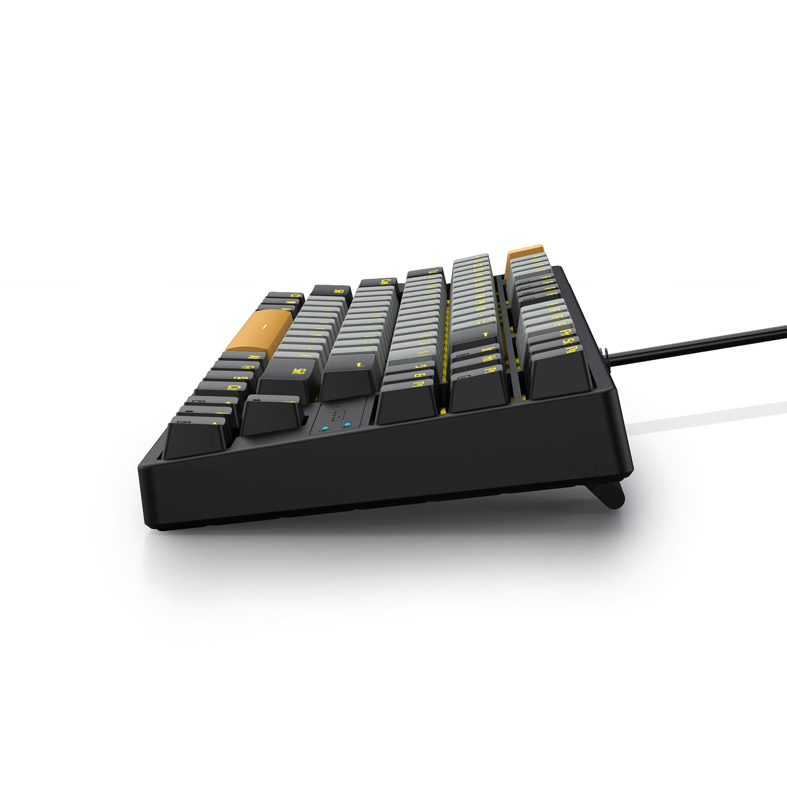 E-Yooso Z-87 Yellow Single Light 87 Keys Wired Mechanical Keyboard Grey/Black/Orange (Red Switch)