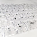 Royal Kludge CBSA-3 132 Keys Plastic Transparent Profile Keycaps Fullset (Pink)