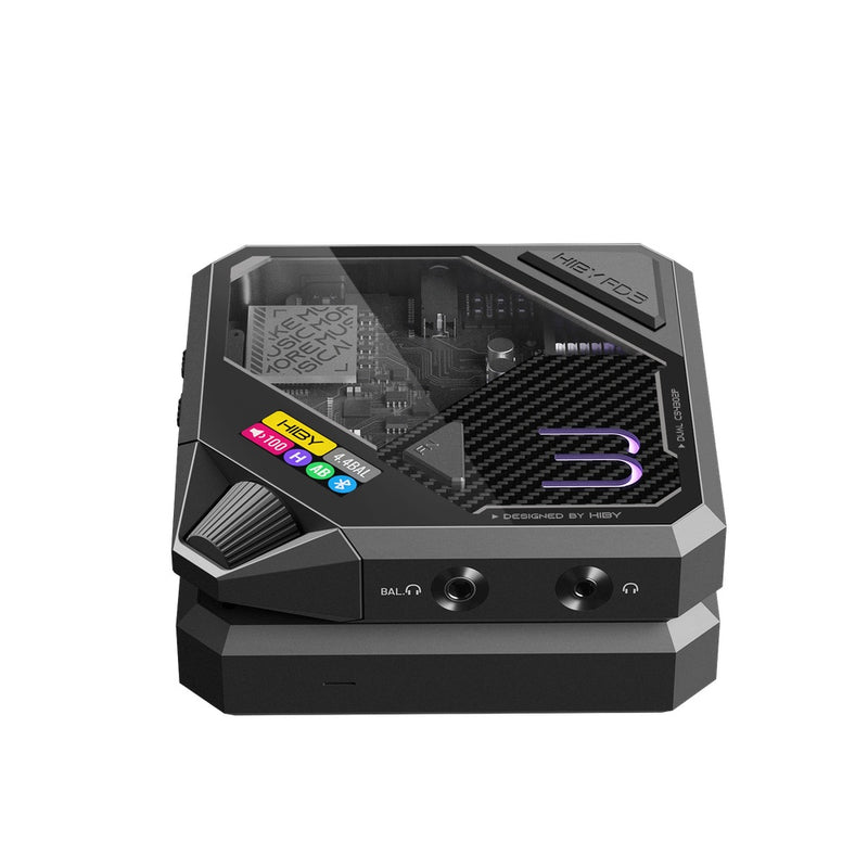 HiBy FD3 II All-purpose Desktop DAC + Headphone Amplifier with AC Adapter (Black)