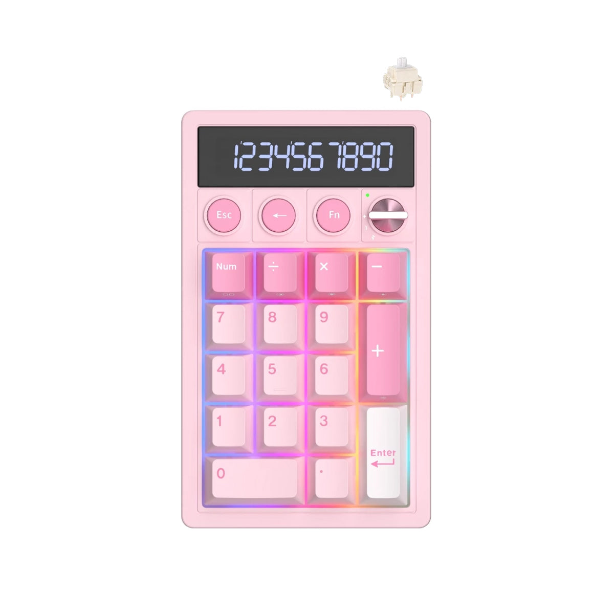 Royal Kludge M20 Tri-Mode RGB KeyPad & Calculator Pink Melody