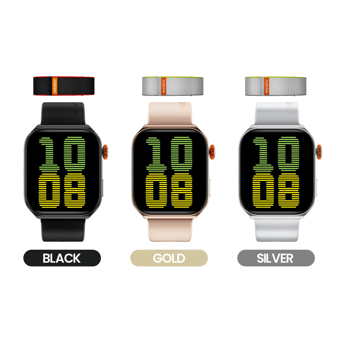 Weofly Edge 2 Smartwatch (Black, Gold, Silver)