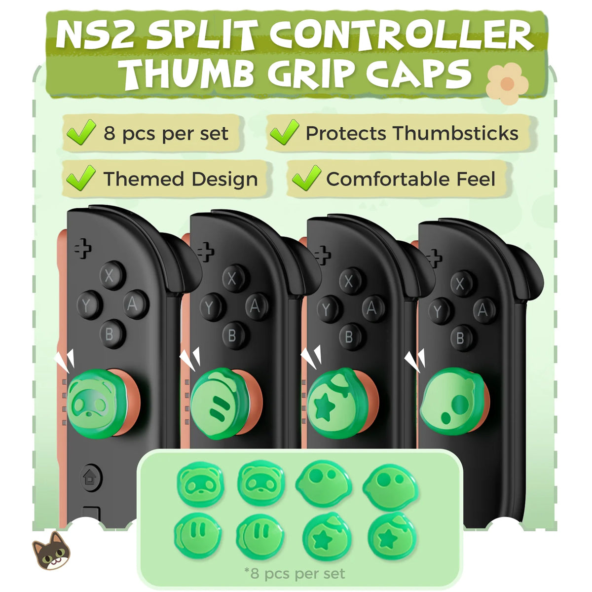 IINE Joystick Caps for Nintendo Switch 2 (Island of Dreams) (L1276)