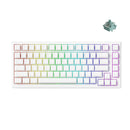 Akko TAC75 HE Shine-Through White Wired ARGB Mechanical Keyboard (Akko AstroAim Magnetic Switch)