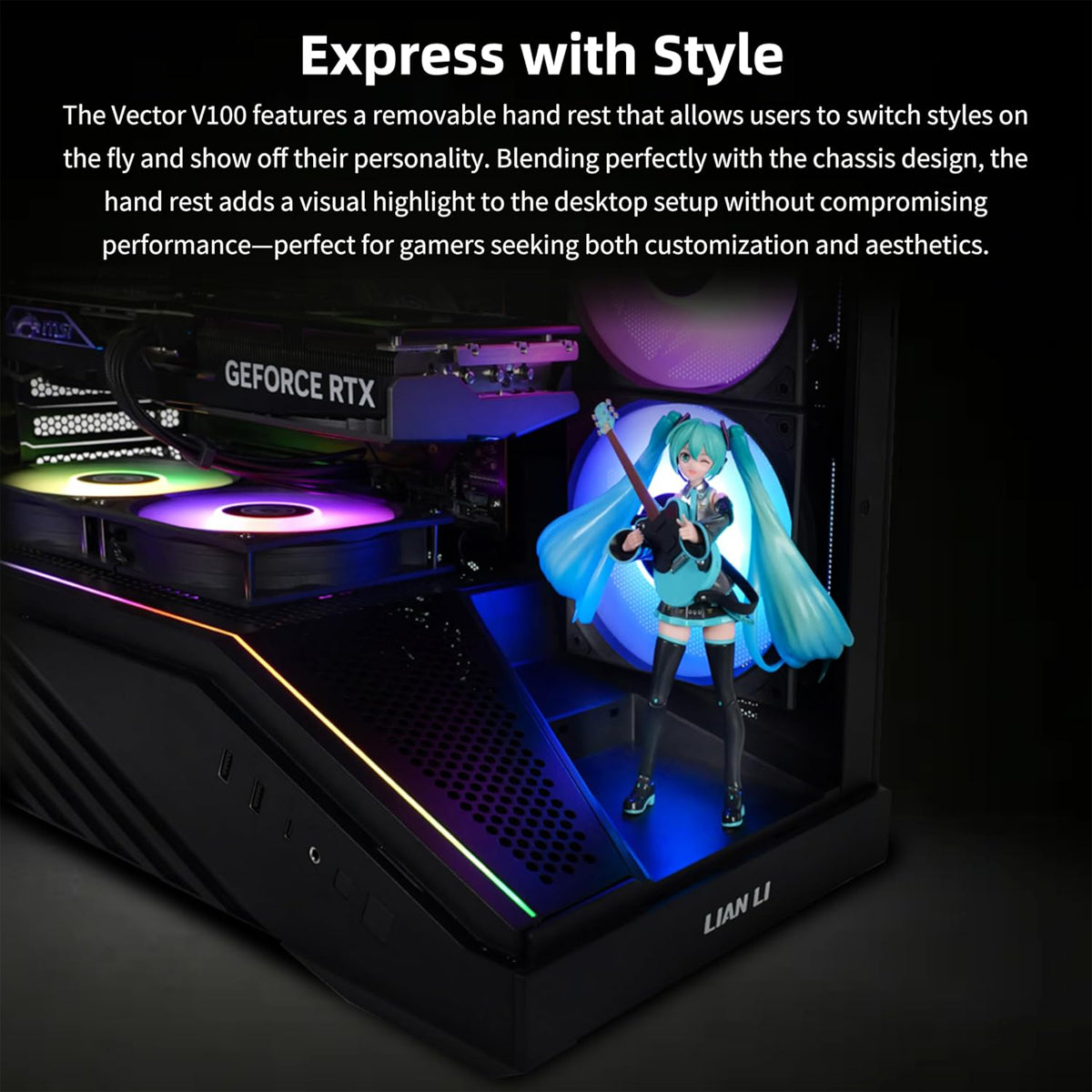 Lian Li V100 Vector ATX Mid-Tower Case (White) (G99.V100W.00)