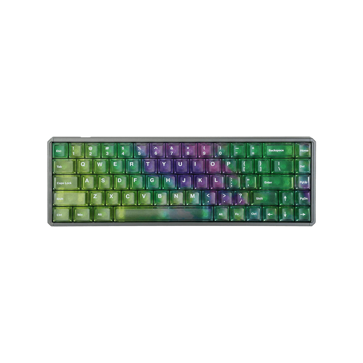 Akko MOD68 HE Aluminum Case Wired ARGB Magnetic Keyboard (Grey-Aurora)