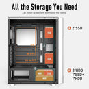 Darkflash Pollux PC Gaming Case (White)