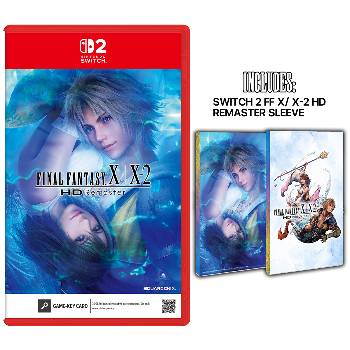 Nintendo Switch 2 Final Fantasy X / X-2 HD Remaster Game Key Card (SEA)