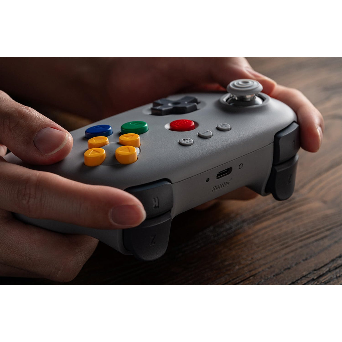 8Bitdo 64 Bluetooth Controller for Analogue 3D / Switch / Windows / Android (Black, White, Grey) (80NE)