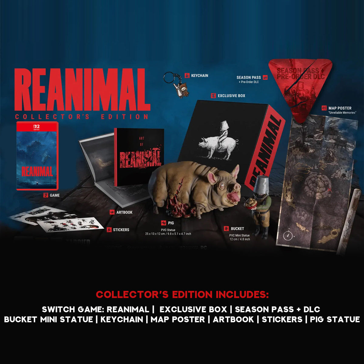 Nintendo Switch 2 Reanimal Collectors Edition Game Key Card (Eng/EU)
