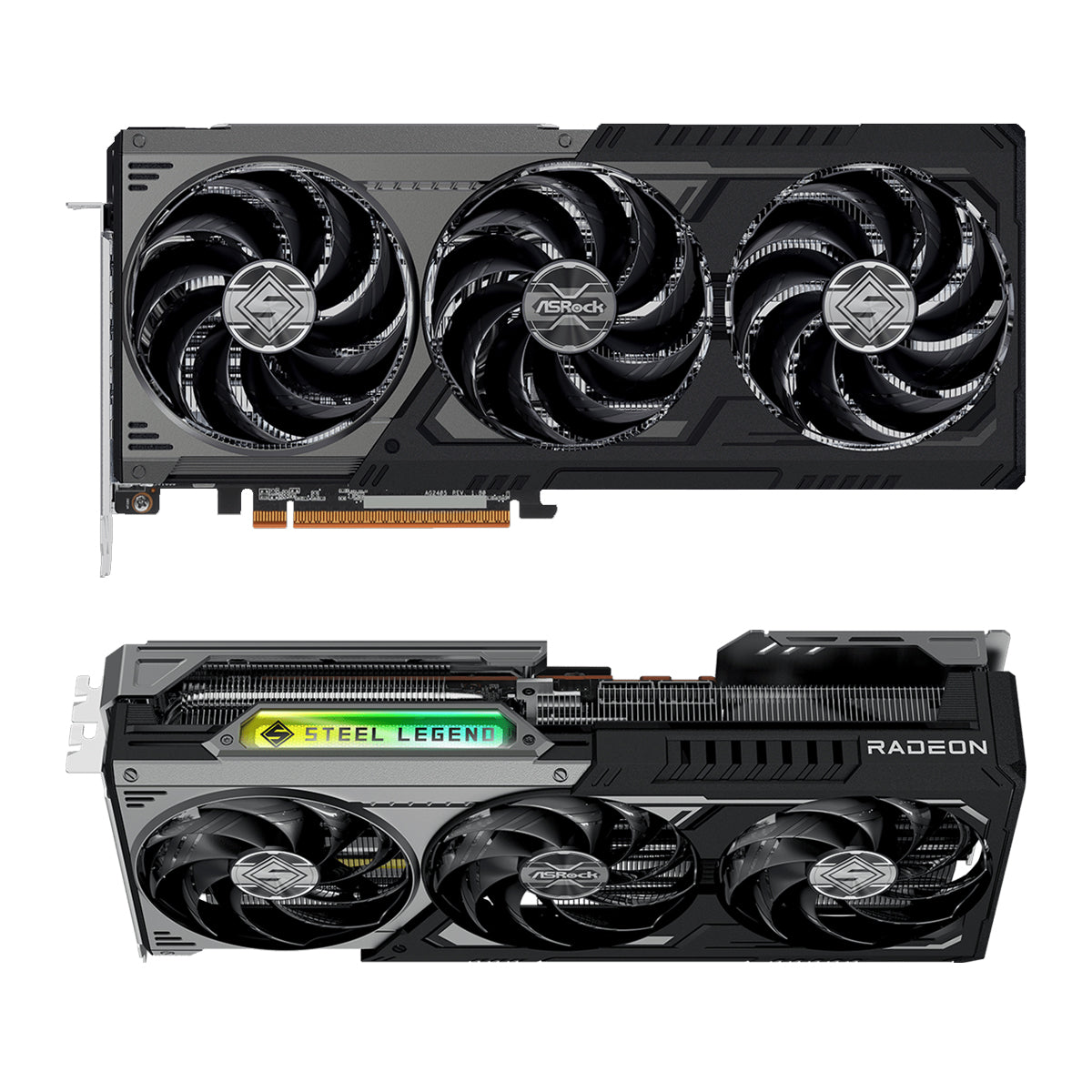 Asrock AMD Radeon RX 9070 GRE Steel Legend Dark 12GB OC GDDR6 Graphics