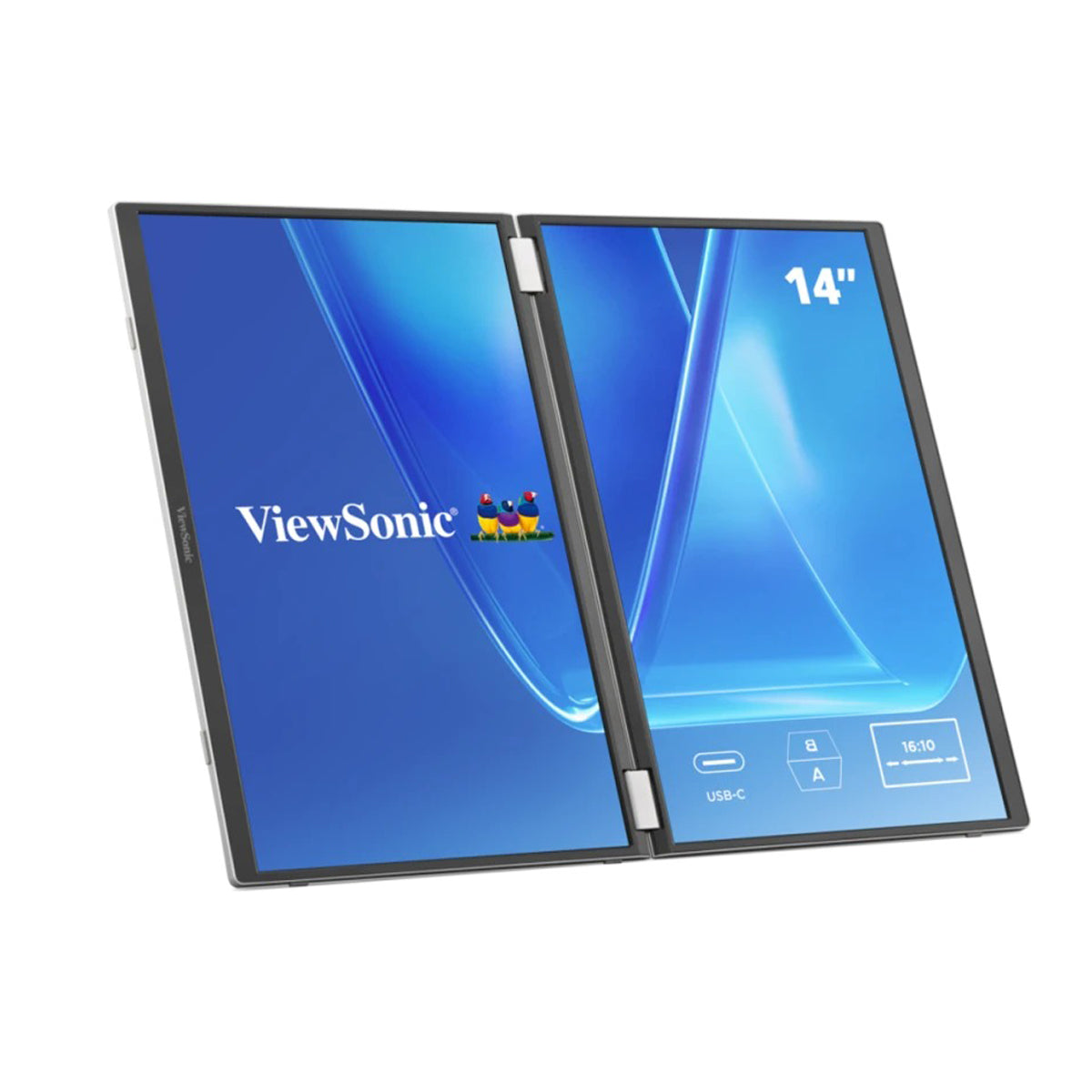 ViewSonic VG1457 14" WUXGA (1920x1200) 60Hz 16ms IPS Dual Screen Portable Monitor