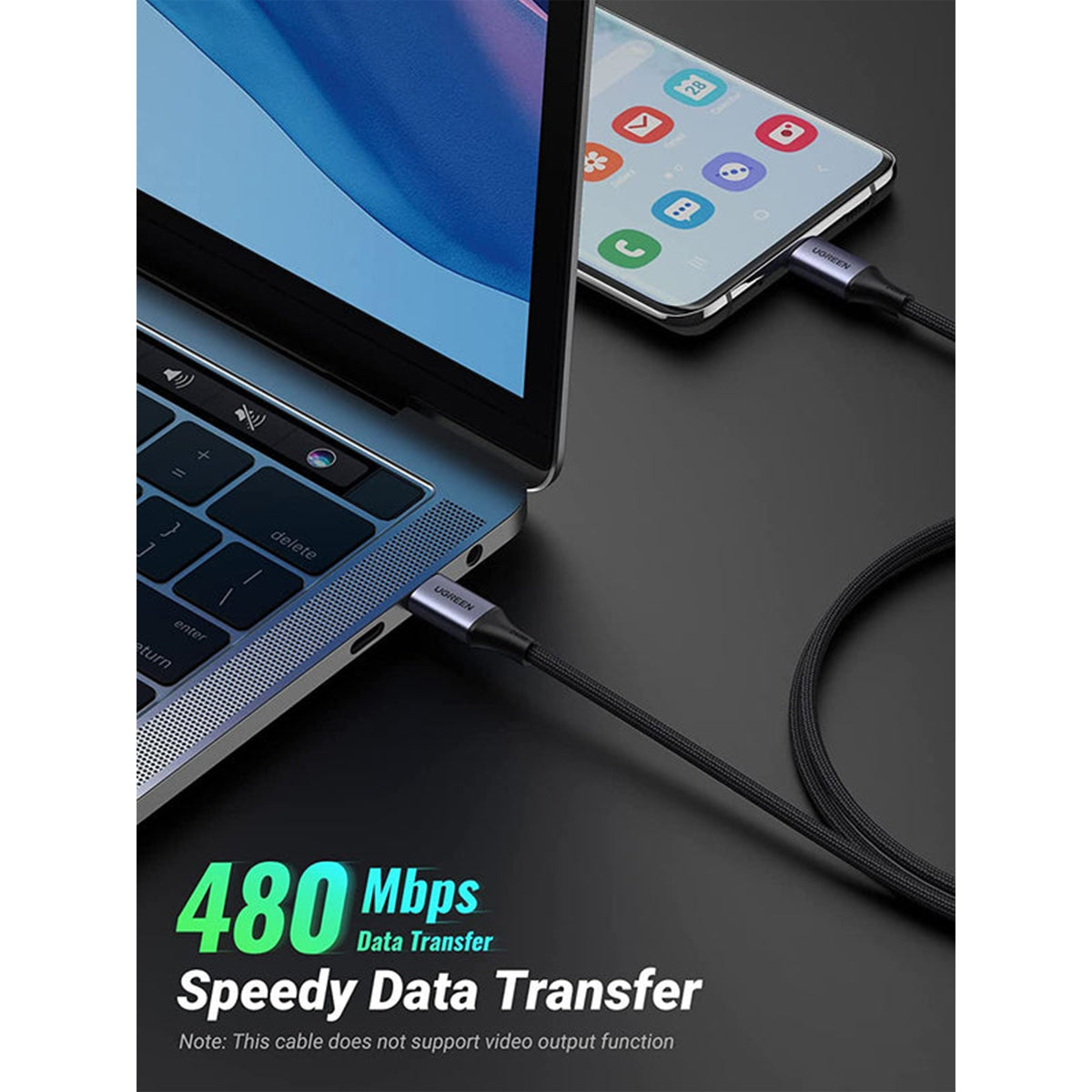 Ugreen USB-C to USB-C 240W PD Fast Charging Braided Cable
