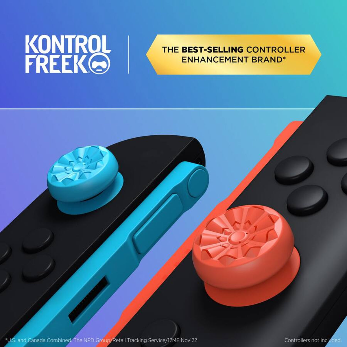 SteelSeries Kontrolfreek No-Slip Thumb Grips Red/Blue Galaxy Edition f