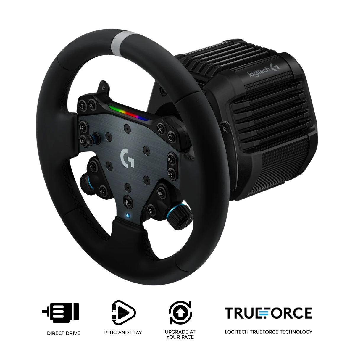 Logitech RS50 System 8 Nm Direct Drive Steering Wheel with Trueforce for PS5/PS4/PC (941-000266)