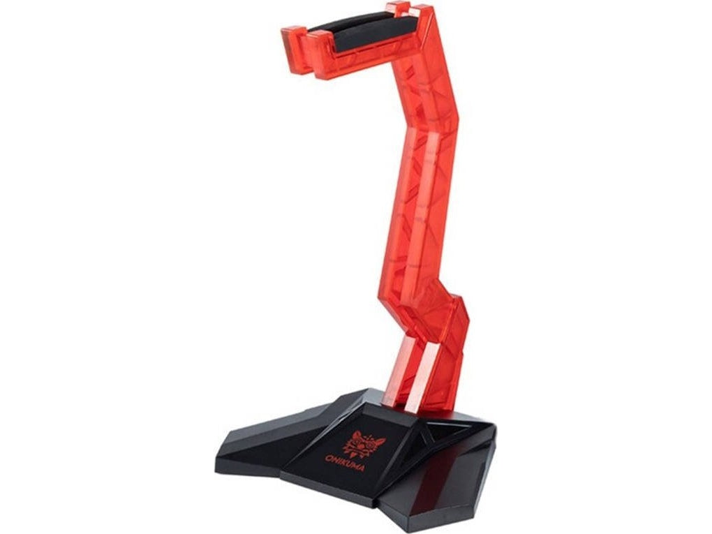 Onikuma ST-3 Acrylic Stable Anti-Slip Headphone Stand (Red) | DataBlitz