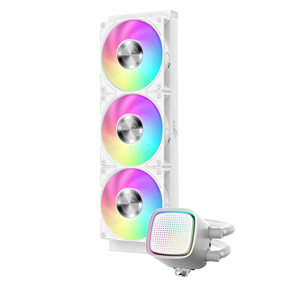 Sama L50 360mm AIO ARGB Liquid CPU Cooler with Dot-Matrix Infinity Mirror Effect | DataBlitz