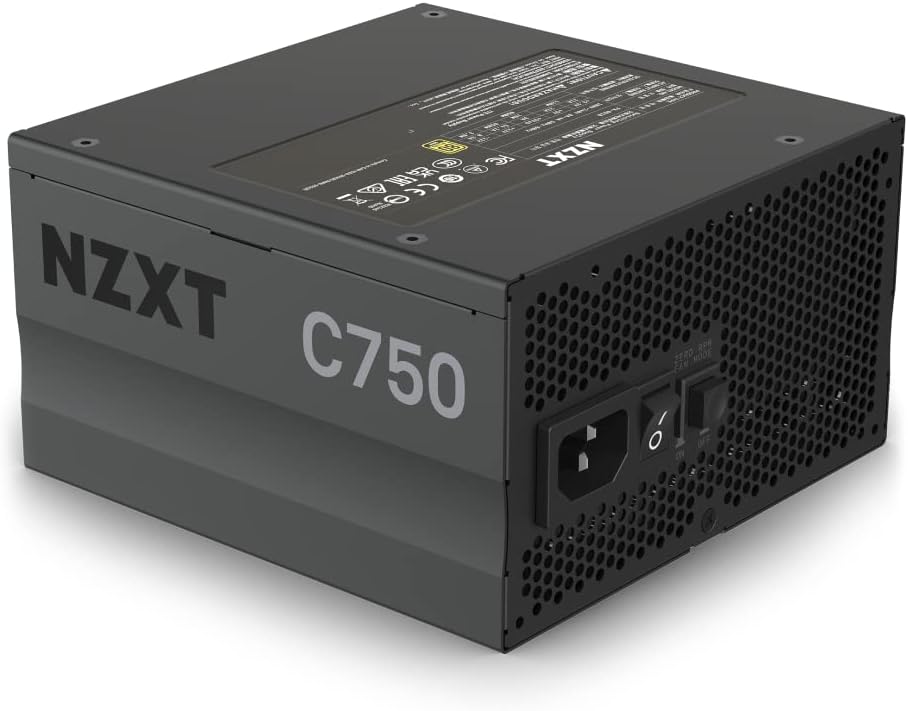 NZXT C750 750W 80+ Gold Semi-Modular ATX Power Supply (PA-7G1BB-US)
