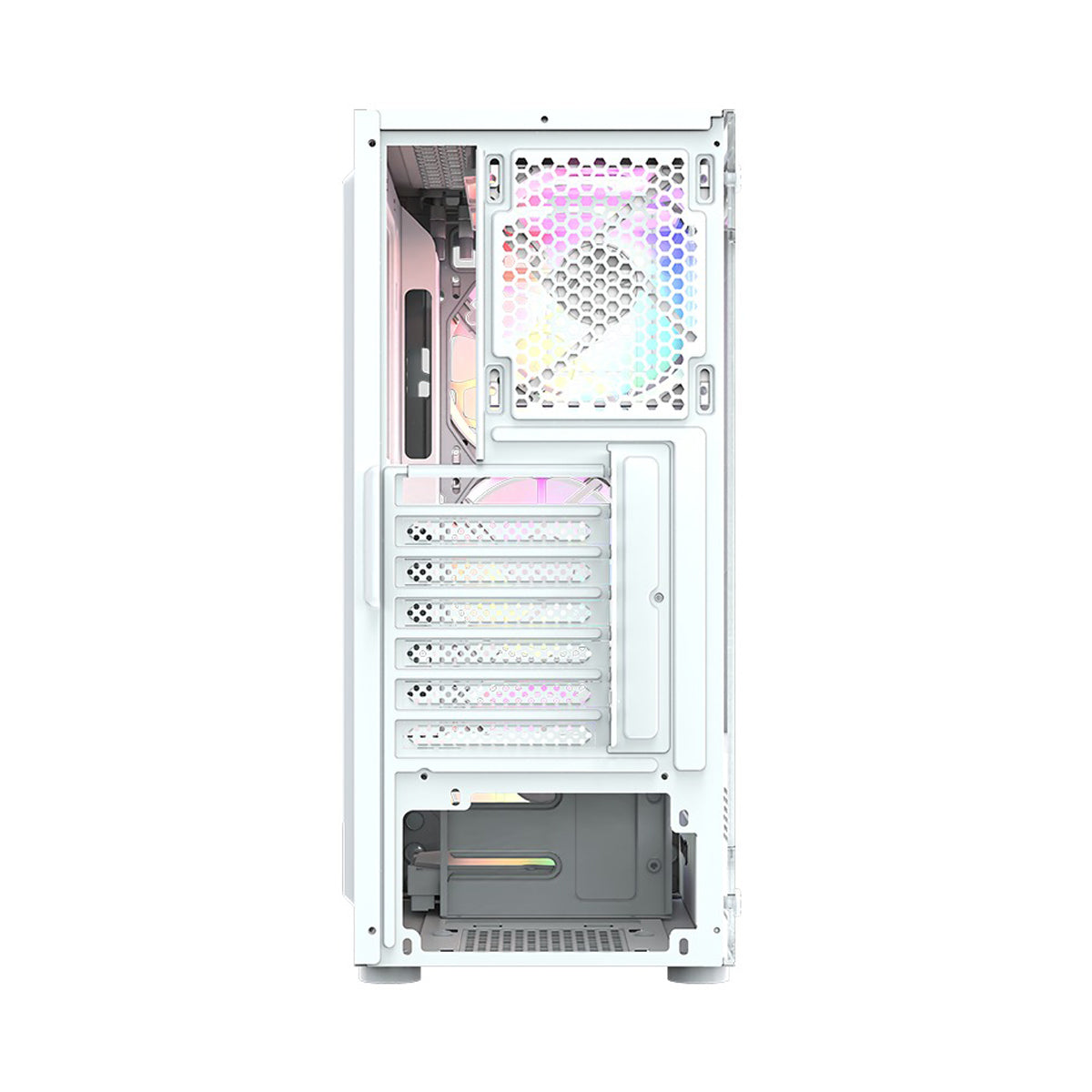 XYZ Airone 300 Glass Edition ATX PC Case with 6 Pre-Installed 120mm Airplus 100 ARGB Fans