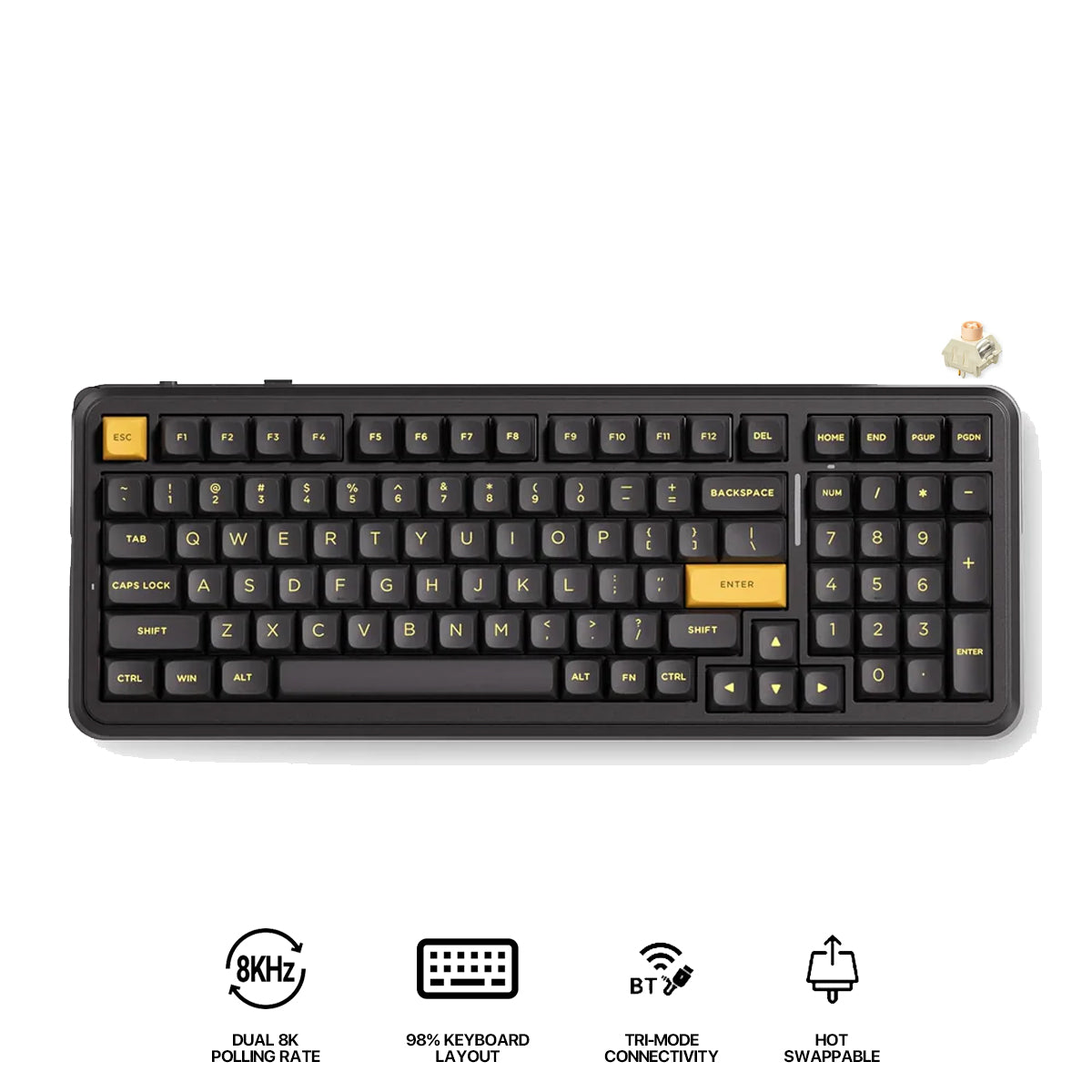 MCHOSE K99 V3 RGB Tri-Mode Hot-Swappable Mechanical Keyboard