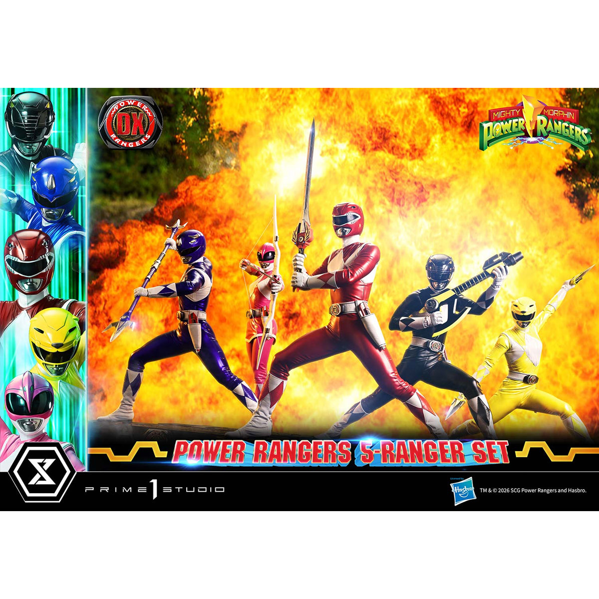 Premium Masterline Mighty Morphin Power Rangers: Power Rangers 5-Ranger Set
