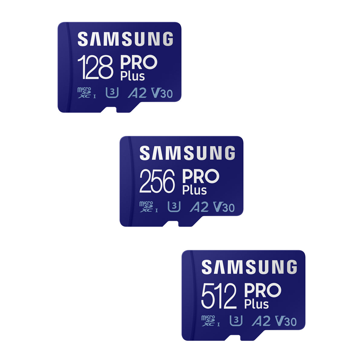 Samsung Pro Plus MicroSDXC UHS-I Card With Adapter (128GB,256GB,512GB)