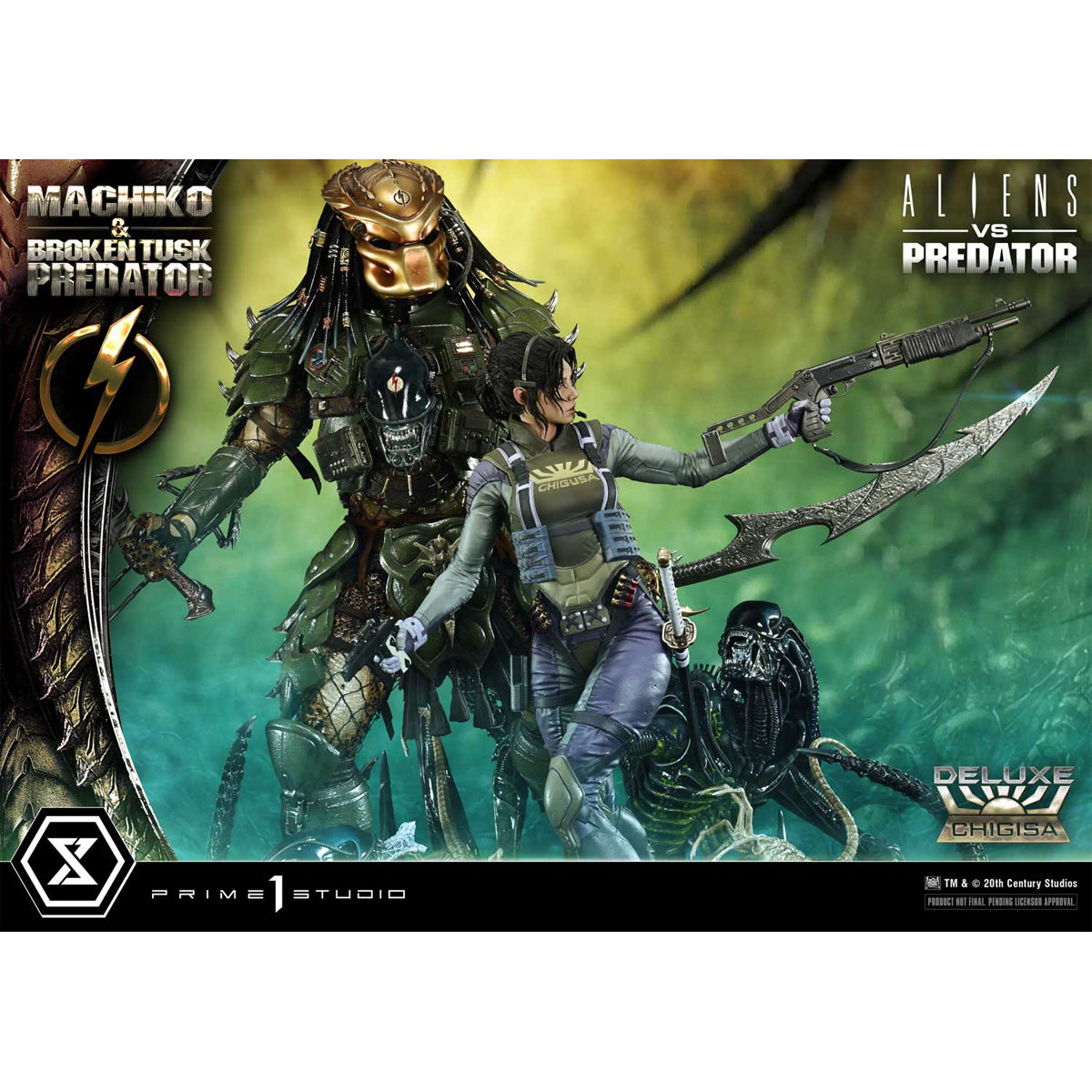 Ultimate Premium Masterline Aliens vs. Predator Machiko & Broken Tusk