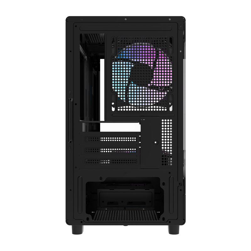 DarkFlash DB330M (Reset) Luxury M-ATX TG Panel PC Case (Black)
