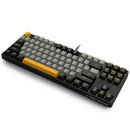 E-Yooso Z-87 Yellow Single Light 87 Keys Wired Mechanical Keyboard Grey/Black/Orange (Red Switch)