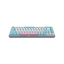 E-Yooso Z-686 Ice Blue Single Light 68 Keys Wired Mechanical Keyboard White/Blue (Brown Switch)