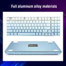 E-Yooso Z-94J Tri-Mode RGB 94-Keys Hot-Swappable Mechanical Keyboard White/Blue