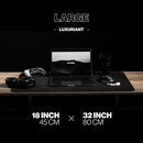 Deltahub Minimalistic Felt Desk Pad Large - Light Grey