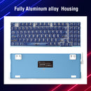 E-Yooso Z-94J Tri-Mode RGB 94-Keys Hot-Swappable Mechanical Keyboard Cystal Blue
