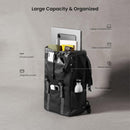 Tomtoc VintPack-TA1 15.6" 22L Flap Laptop Backpack (Dark) (TA1M1D2)