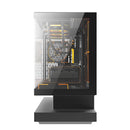 DarkFlash Floatron F1 Art Ultra TG Panel M-ATX PC Case (Black)