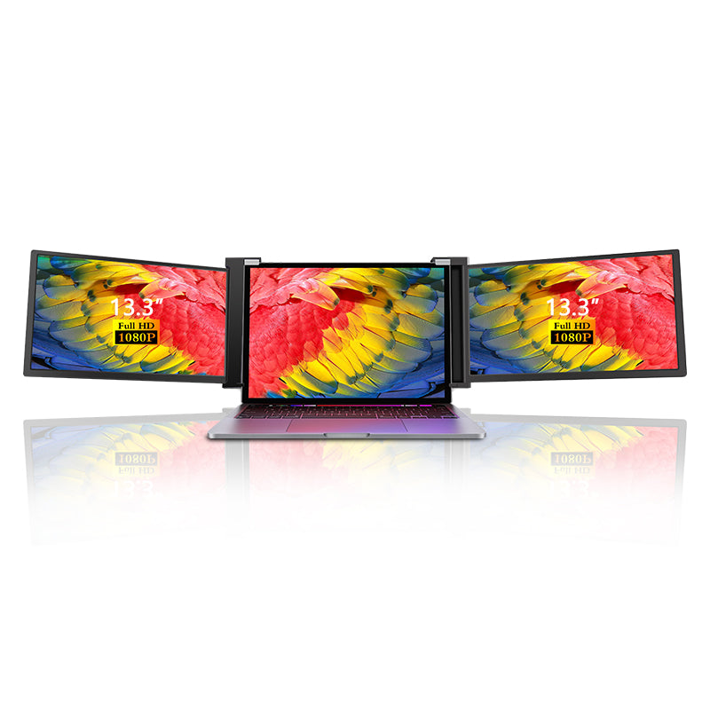 S13 13" FHD (1920x1080) IPS HDR Portable Dual Screen Monitor for Notebook Laptop + Sleeve