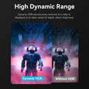 Vention Cotton Braided DP Male to HDMI Female 8K Converter - Black Zinc Alloy Type 0.25M (HFNBC)