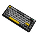 Ajazz AK820 Max RGB Tri-Mode 75% 82-Keys Gasket-mounted Hot Swappable Mechanical Keyboard with 1.14" TFT Display Screen & Knob (Black/Grey/Yellow) (Magnetic Switch)
