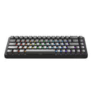 Ajazz AK680 Max RGB Tri-Mode 68-Keys Aluminum Positioning Plate Gasket-Mounted South Facing (1K Wireless + 8K Wired) Polling Rate Hot Swappable Mechanical Keyboard (Black) (Magnetic Grain Hifi Switch)