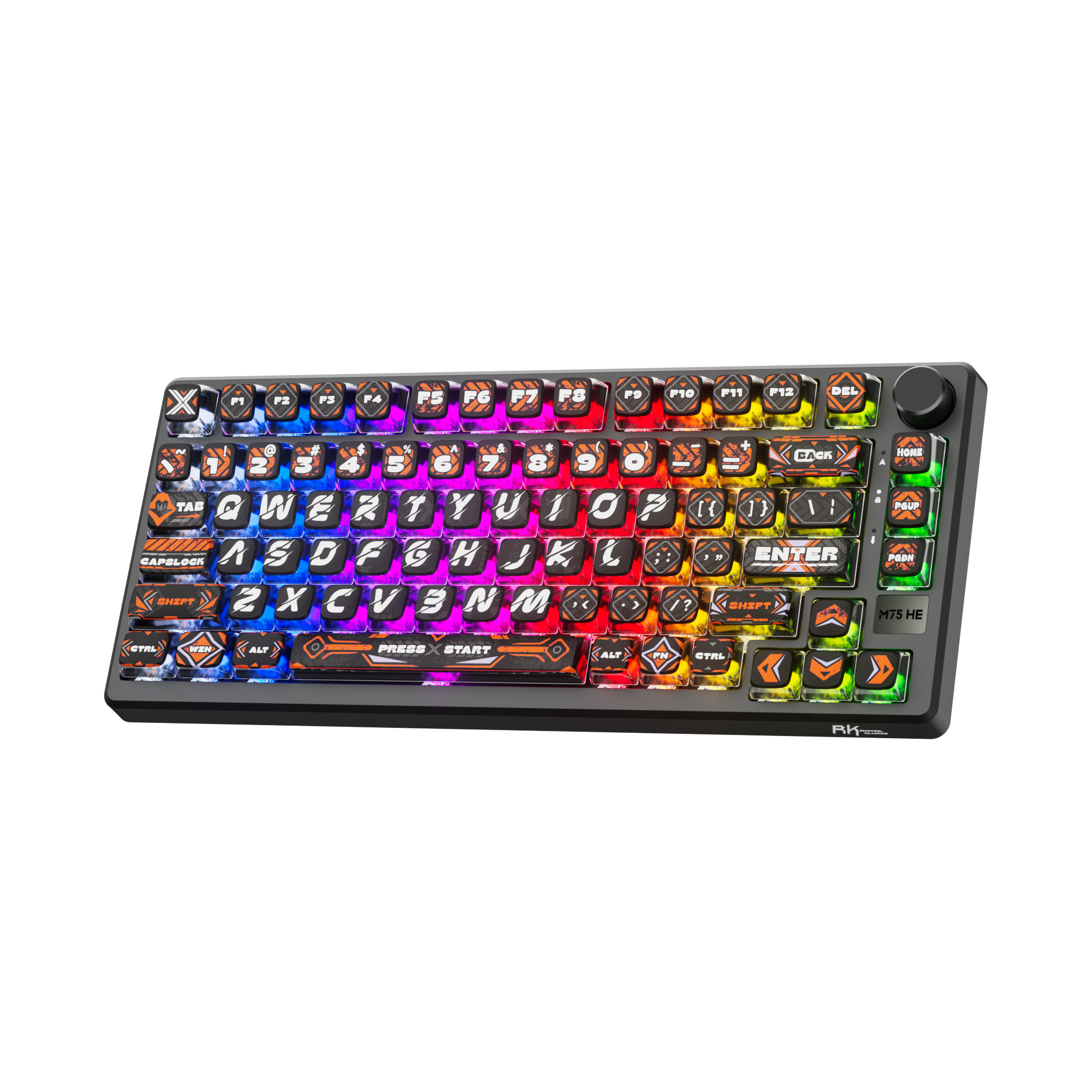 Royal Kludge RK-M75 HE Single-Mode RGB 81 Keys Hot-Swappable Mechanical Keyboard Hephaestus