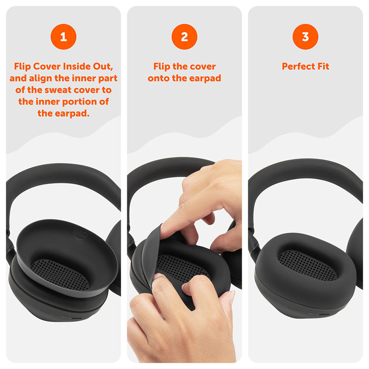 Wicked Cushions Sony WH-1000XM6 Earpad Sweat Covers - WC SweatZ XM6