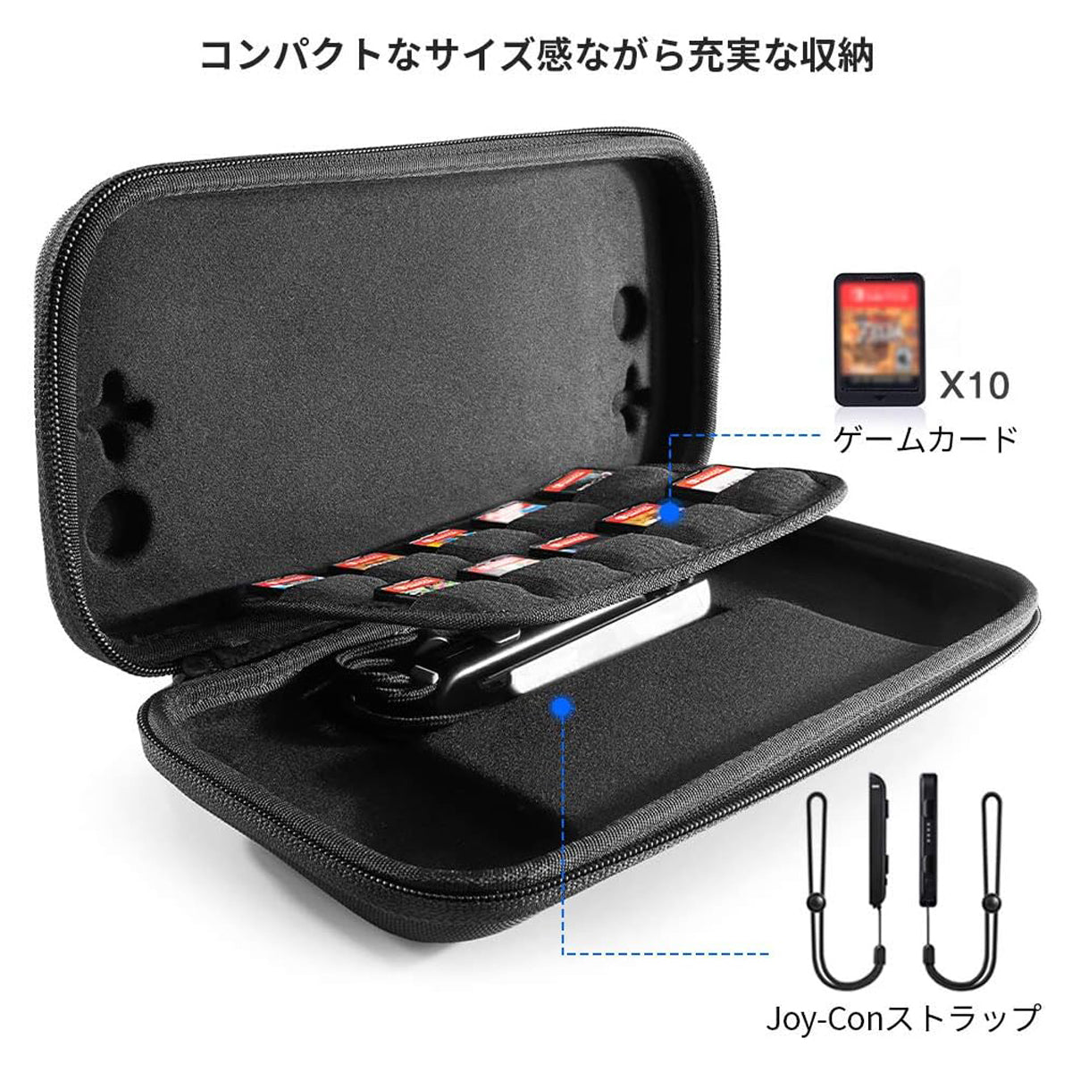 NSW TOMTOC TRAVEL CASE COMBO SET DESIGNED FOR N-SWITCH (BLACK)
