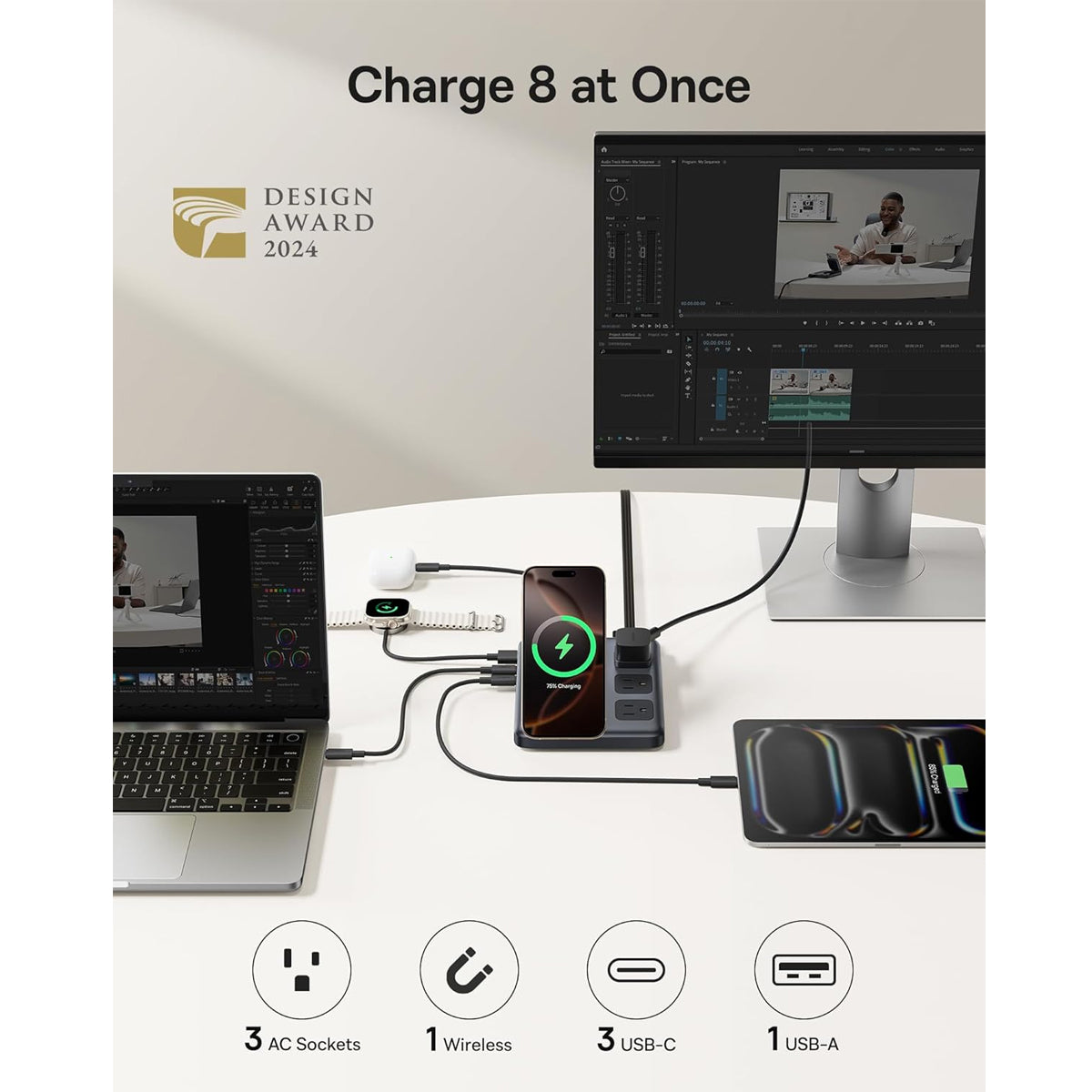 Baseus Nomos 8-in-1 Slim Charging Station