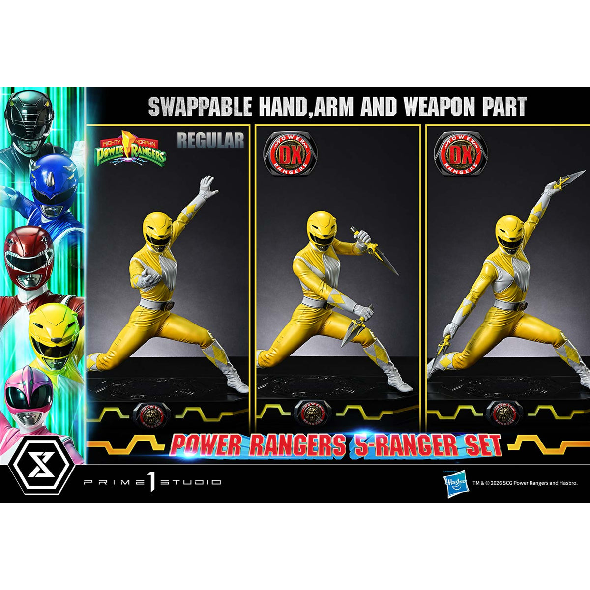 Premium Masterline Mighty Morphin Power Rangers: Power Rangers 5-Ranger Set