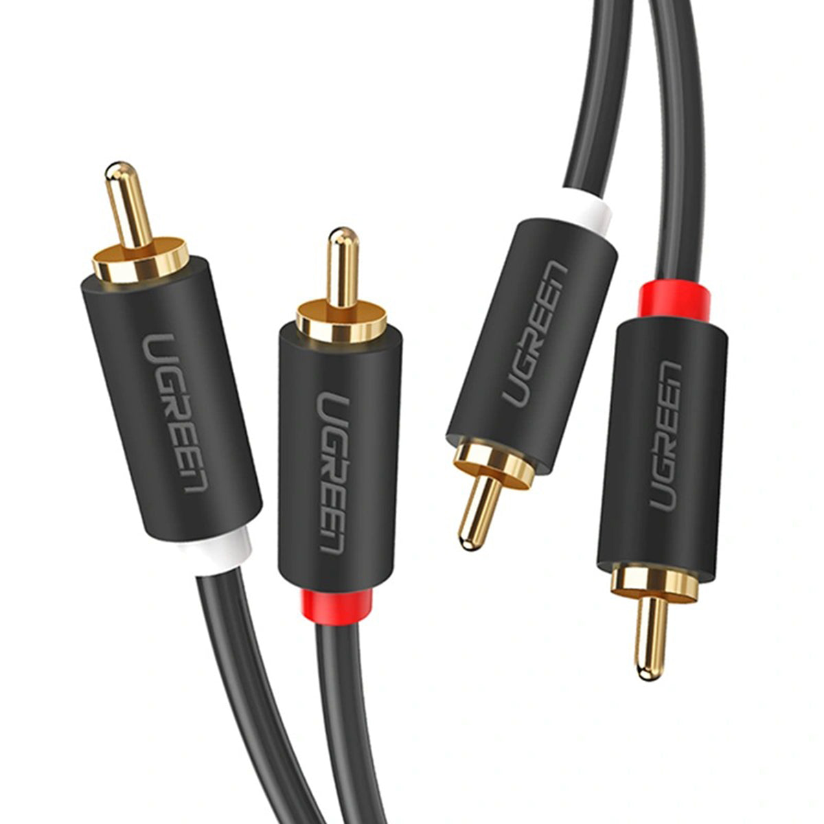 Ugreen 2 RCA Male to 2 RCA Male Audio Cable - 5m (Black) (AV104/10520)