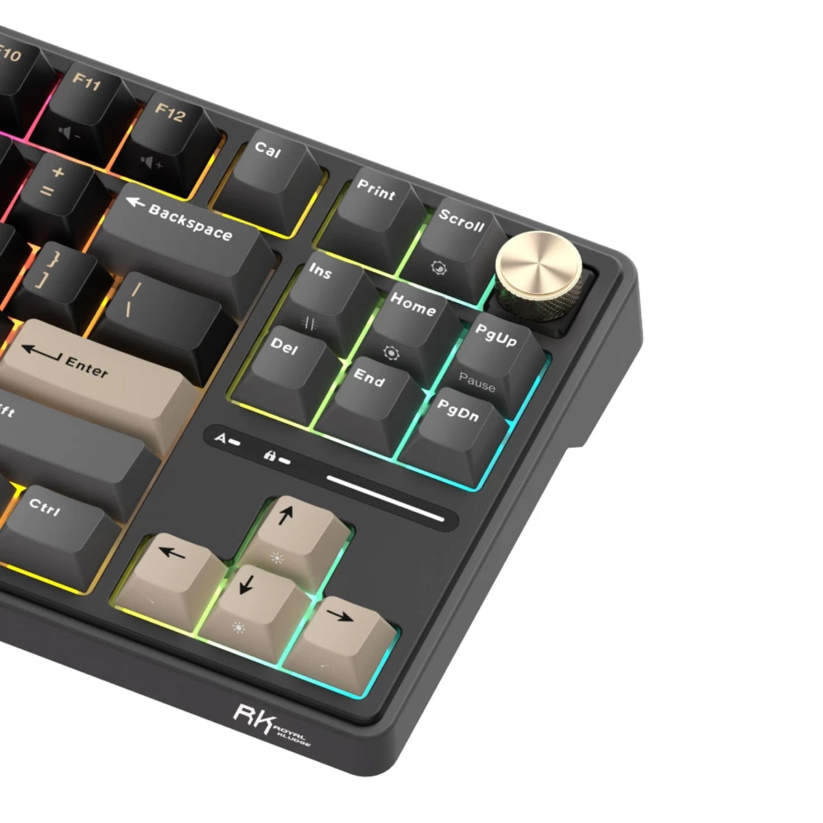 Royal Kludge R87Pro QMK Single-Mode RGB 81 Keys Hot-Swappable Mechanical Keyboard Phantom