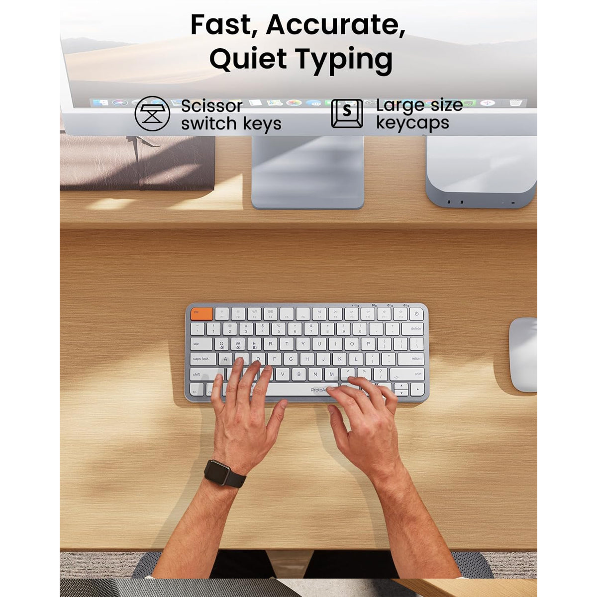 ProtoArc K90-A Multi-Device Backlit Bluetooth Mac Keyboard